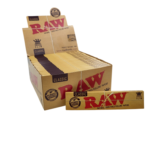 Artikelbild des Artikels “BOX RAW Classic King Size Slim Rolling Paper 50 Stück “