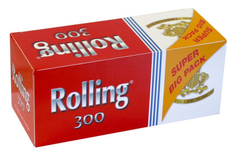 ROLLING Filterhülsen - 1.200 Stück in 4 praktischen Maxi-Packungen à 300 Stück 