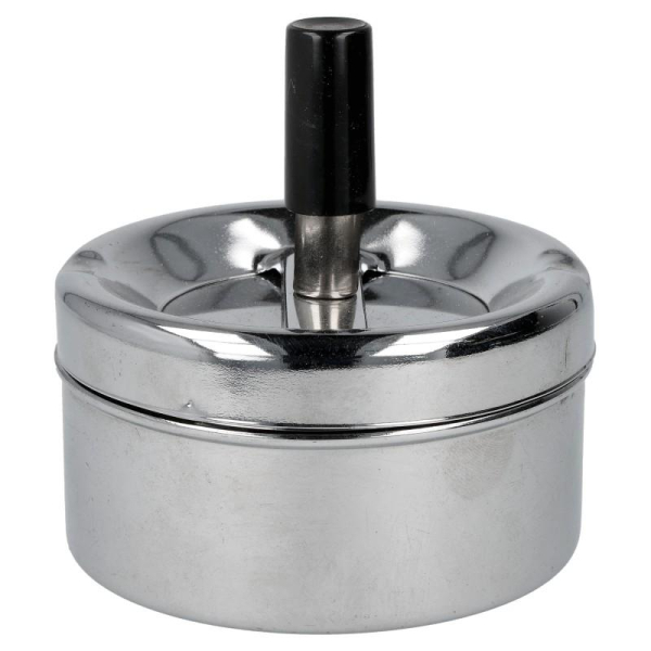 Aschenbecher Windascher Chrom 9 cm 