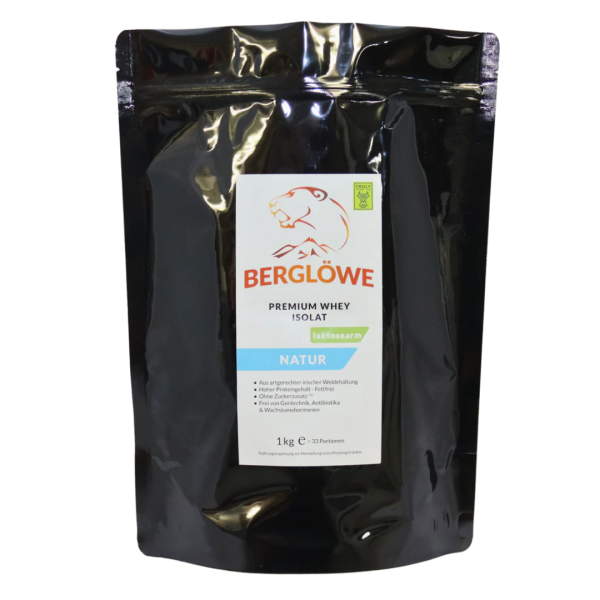 Berglöwe Premium Whey-Protein-Isolat 1 kg 