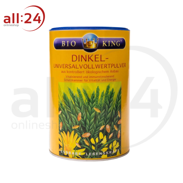 BioKing Bio Dinkel Vollwertpulver, 500g 