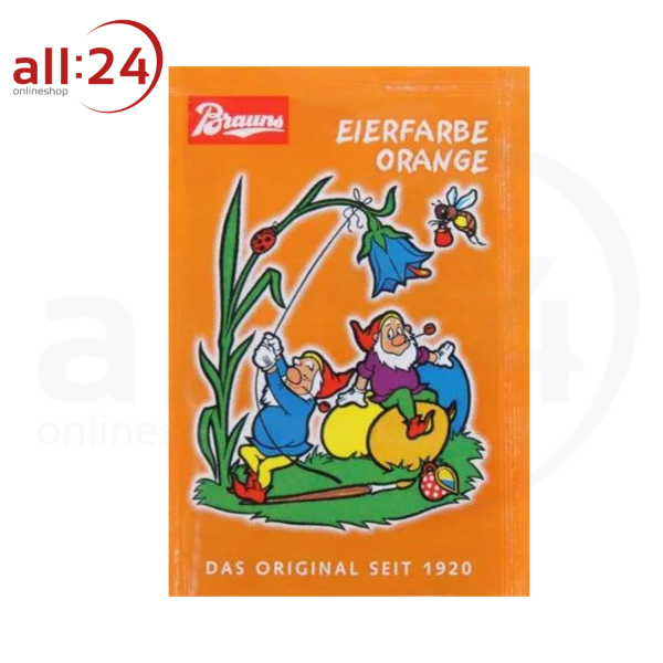 Brauns Orangene Eierfarbe für Ostern 