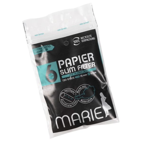 Marie Papier Slim Filter 6 mm 120 Stück 