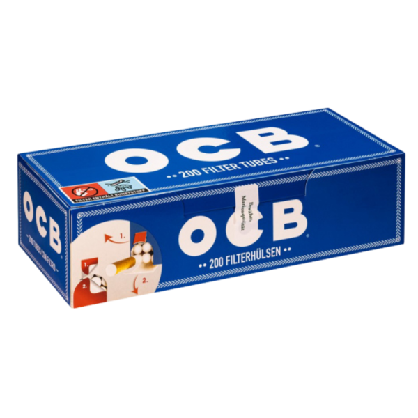 OCB Blau Zigarettenhülsen - Packung mit 200 Stück 