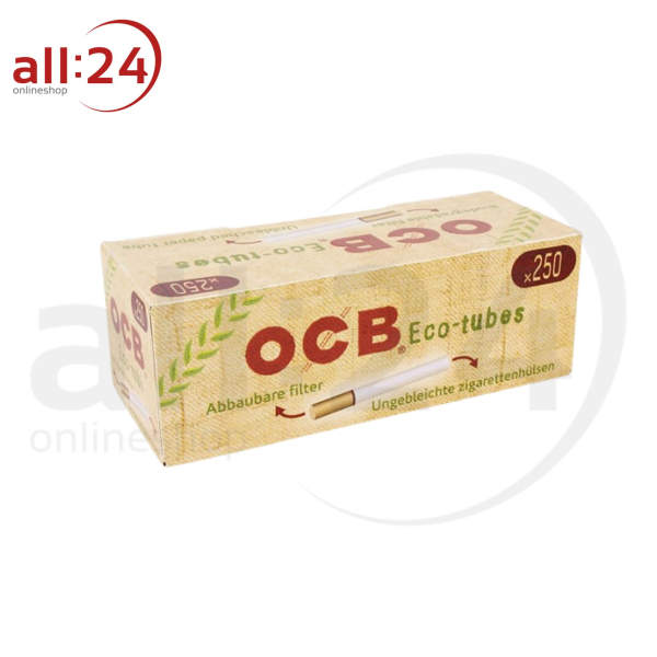 OCB Organic Zigarettenhülsen - Packung mit 250 Stück 