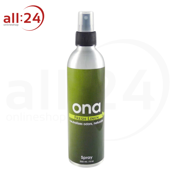 ONA Raumspray Geruchsneutralisierer - Fresh Linen, 250ml 