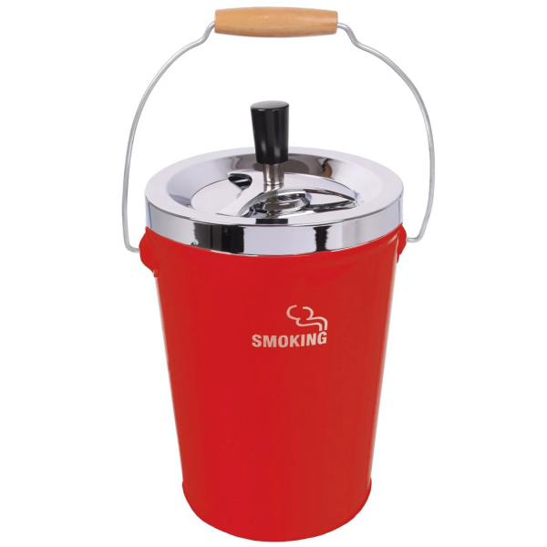Aschenbecher Drehascher Smoking XXL Rot 13cm 
