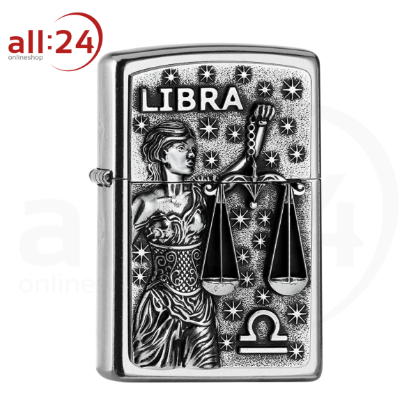 Zippo Feuerzeug "LIBRA" Sternzeichen Waage 207 V19 