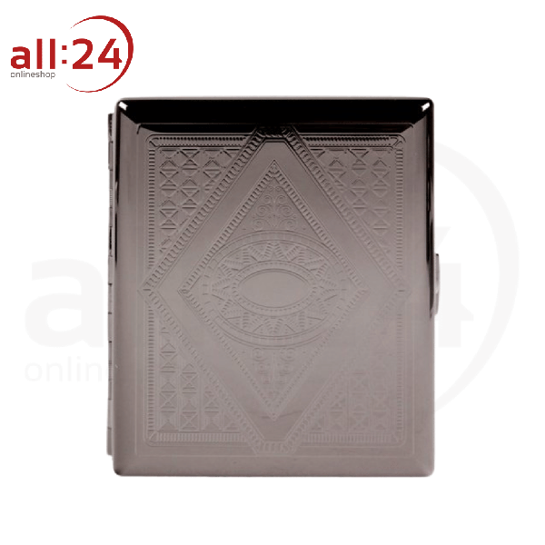 Zigaretten Etui "Muster Auge" gun, Für 80mm 18 Stück Zigaretten 