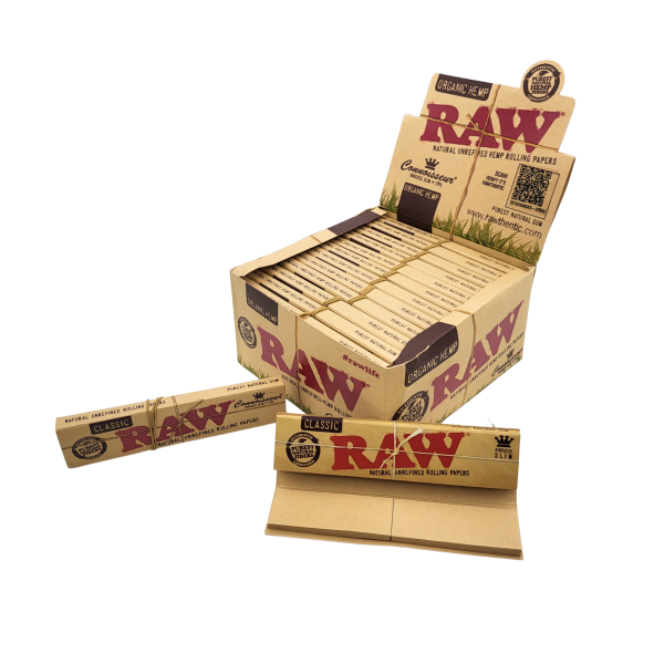 BOX RAW Connoisseur ORGANIC mit Filter Tips, 24 Stück 