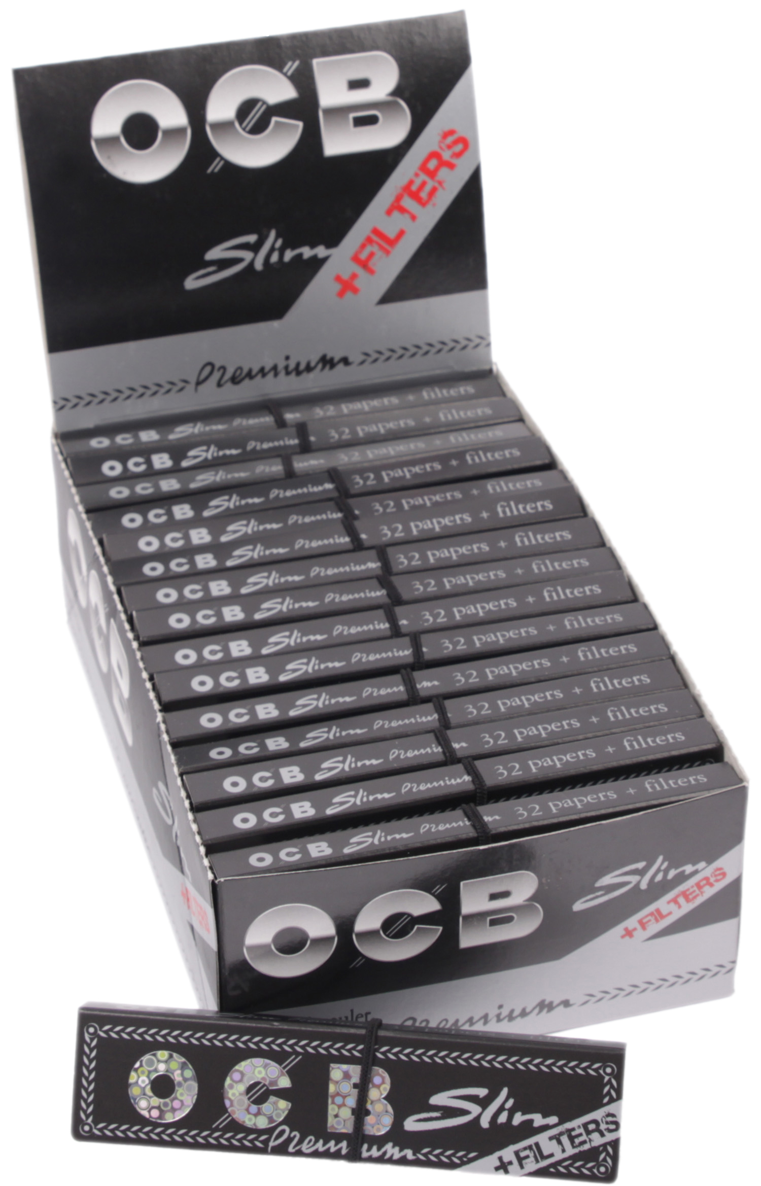 Artikelbild 1 des Artikels “BOX OCB Premium King Size Slim Zigarettenpapier + TIPS, 32 Stück “