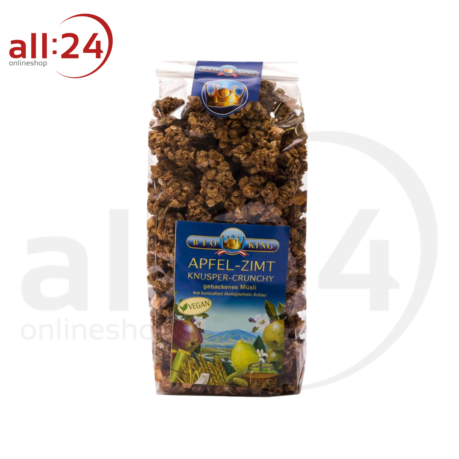 BioKing Bio Crunchy Apfel-Zimt, 375g 