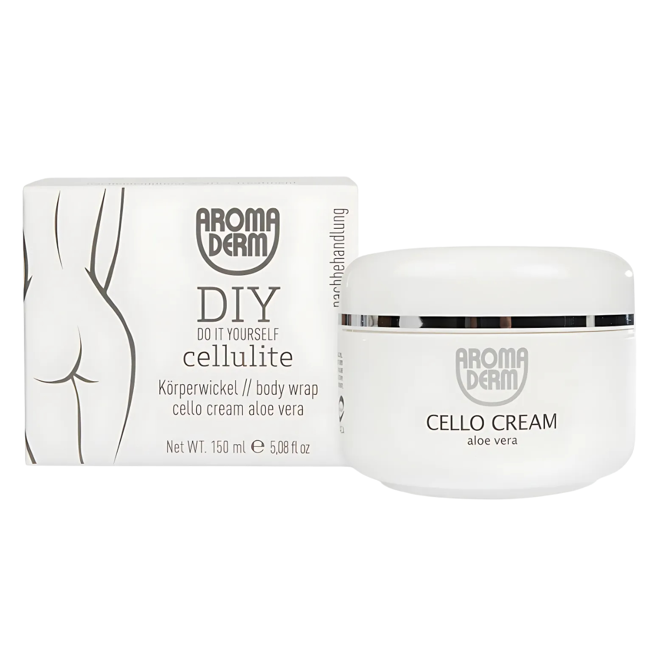 Aroma Derm DIY Cellulite Körperwickel Cello Cream Aloe Vera 150 ml 