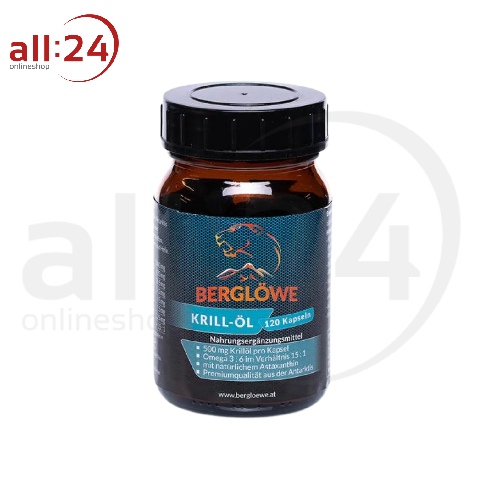 Berglöwe Omega 3 aus Krill-Öl, 44g-88g 44g