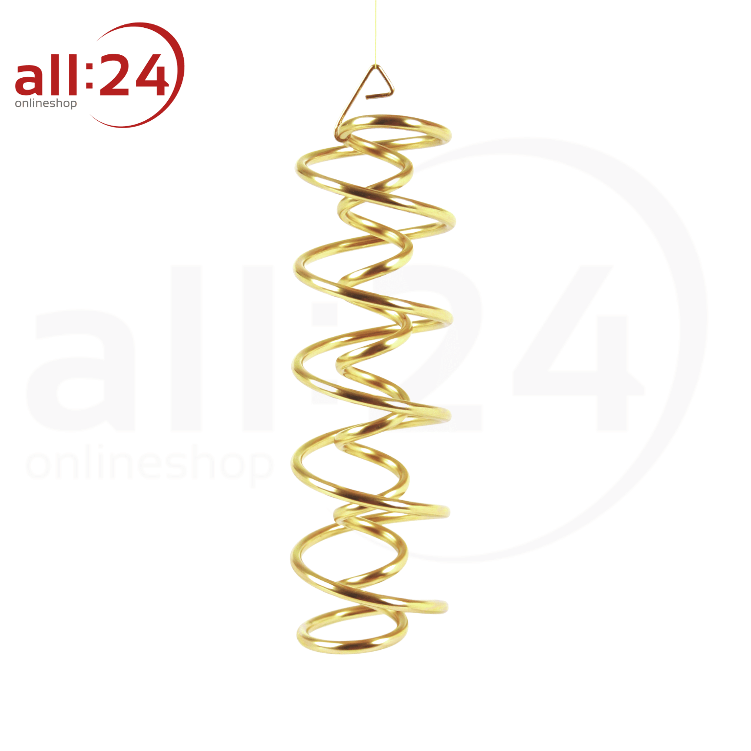 Artikelbild 1 des Artikels “DNS-Spirale aus Messing zum Aufhängen 17 cm hoch “