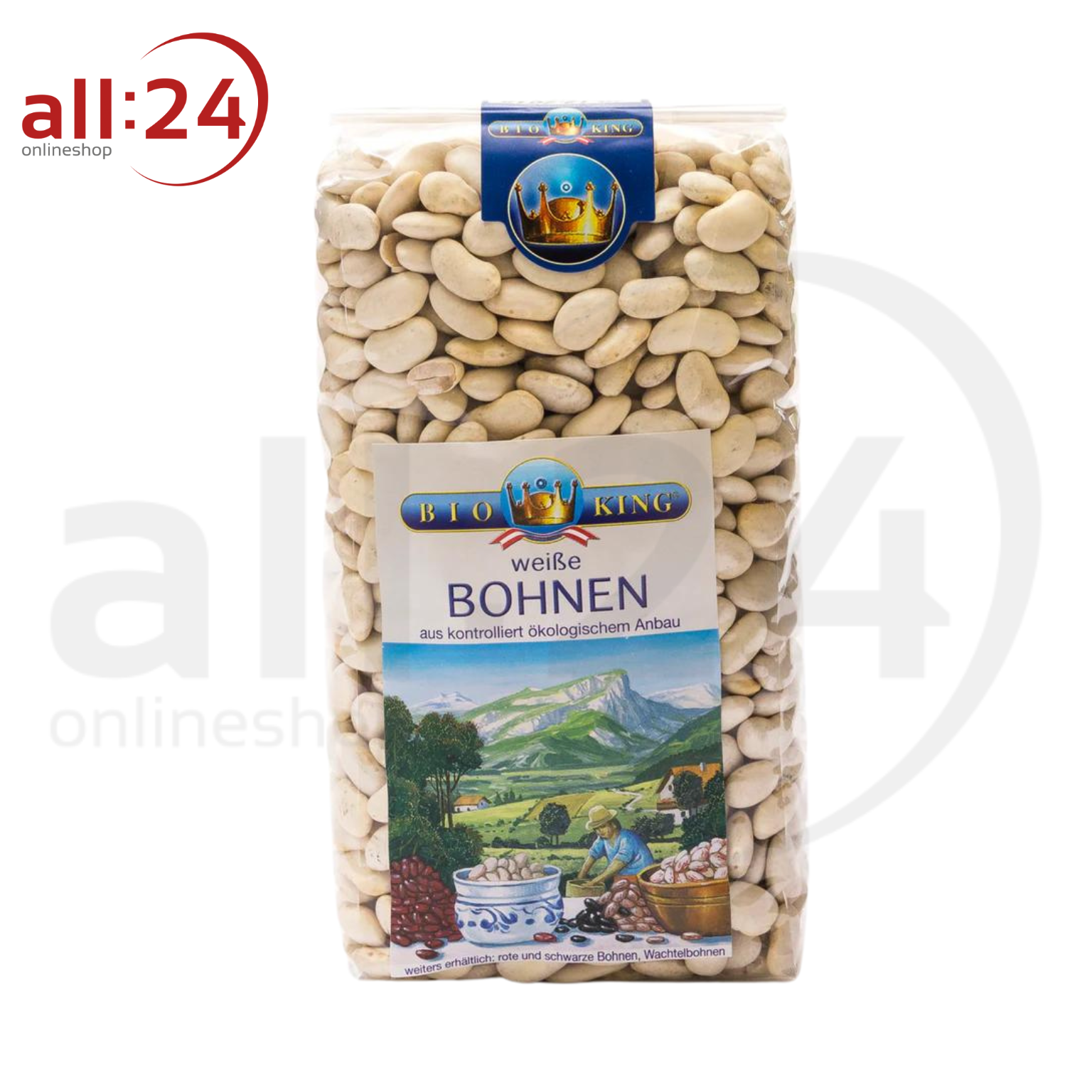 BioKing Bio Bohnen Weiß, 500g 