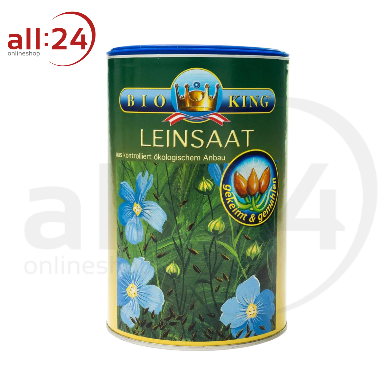 BioKing Bio Leinsaat Gekeimt & Gemahlen Vegan, 250g-450g 450 g