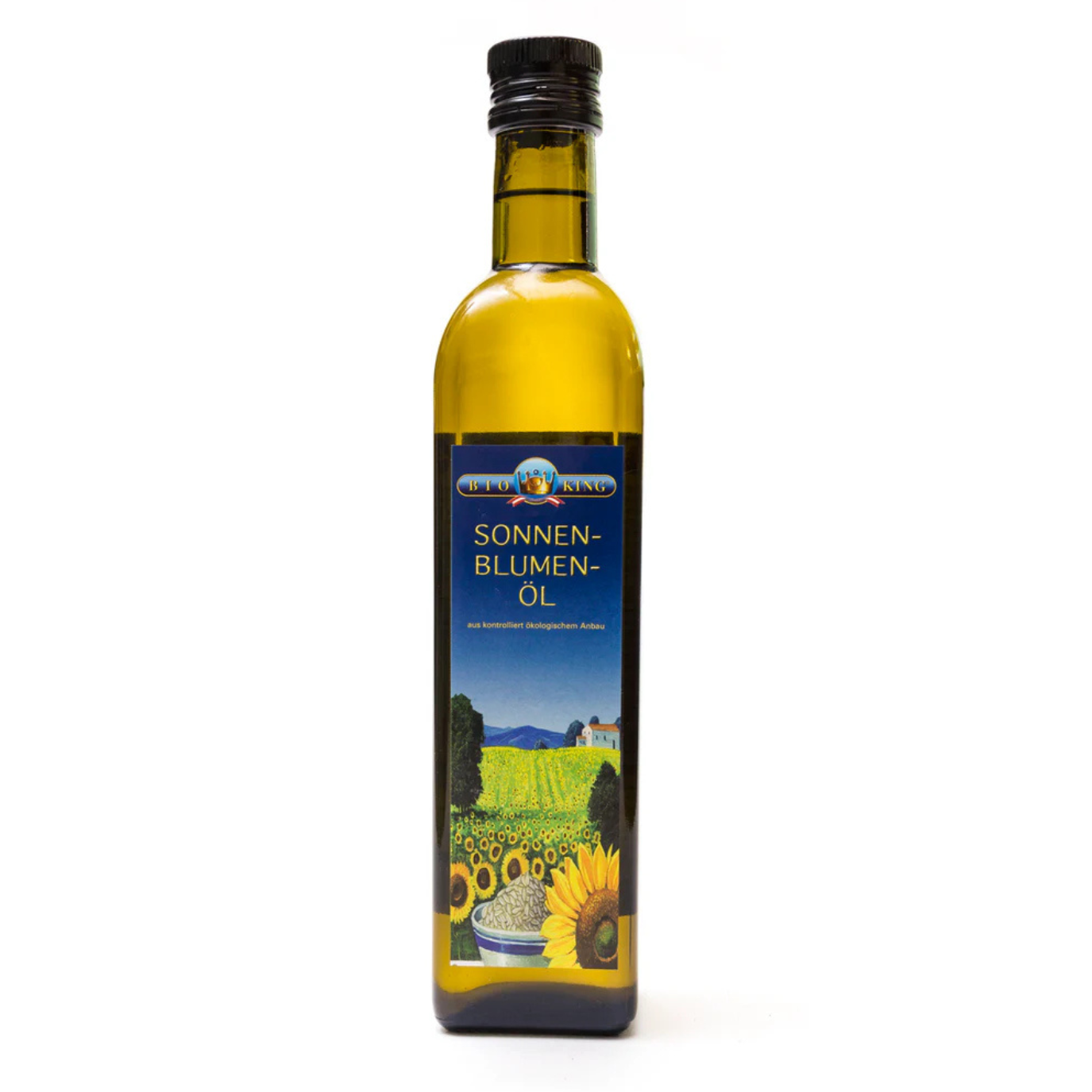 BioKing Sonnenblumenöl kaltgepresst aus biologischem Anbau 500ml 