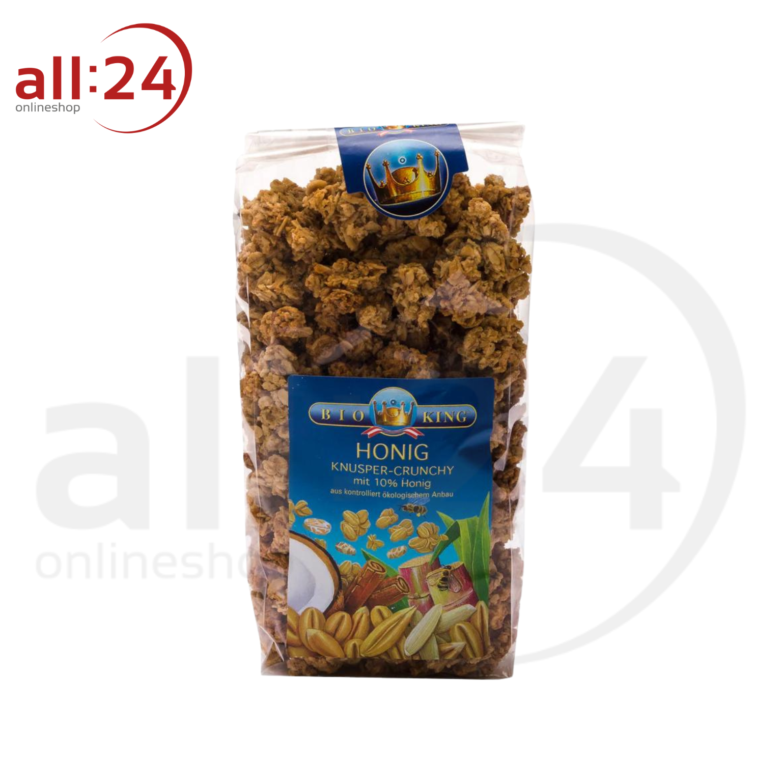 BioKing Bio Crunchy Honig, 375g 