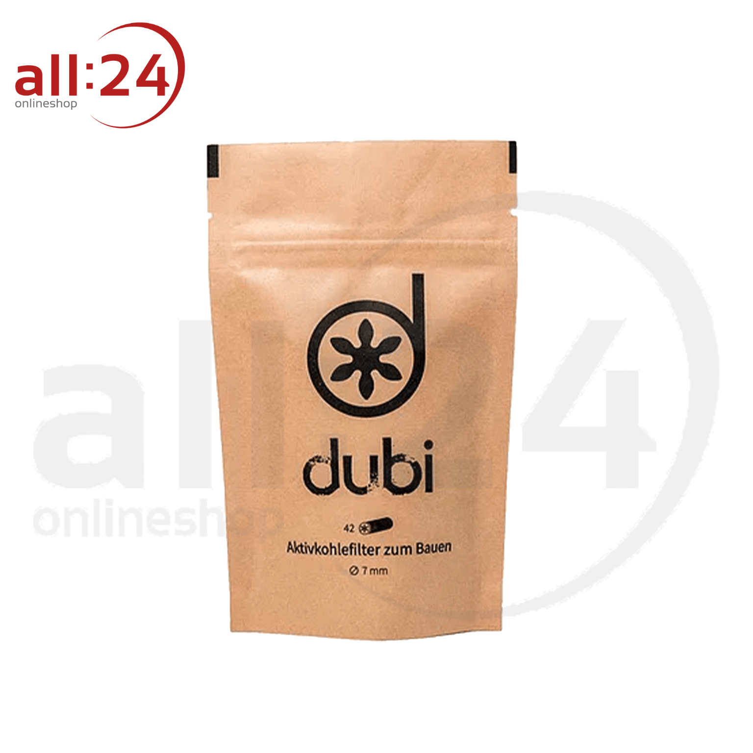 Dubi Aktivkohlefilter - Packung mit 42 Stück 