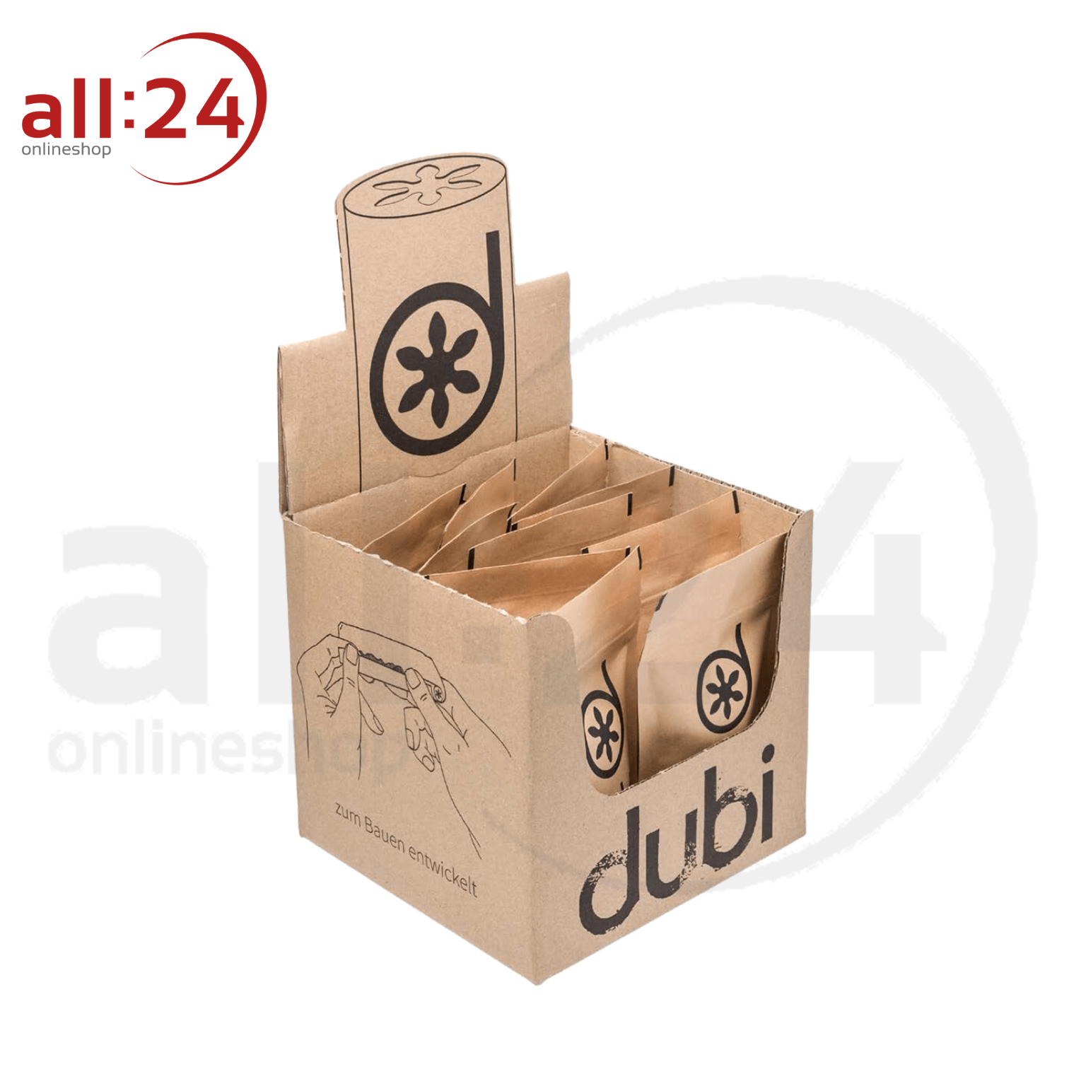 Dubi Aktivkohlefilter Display: 10 Packungen à 42 Stück 