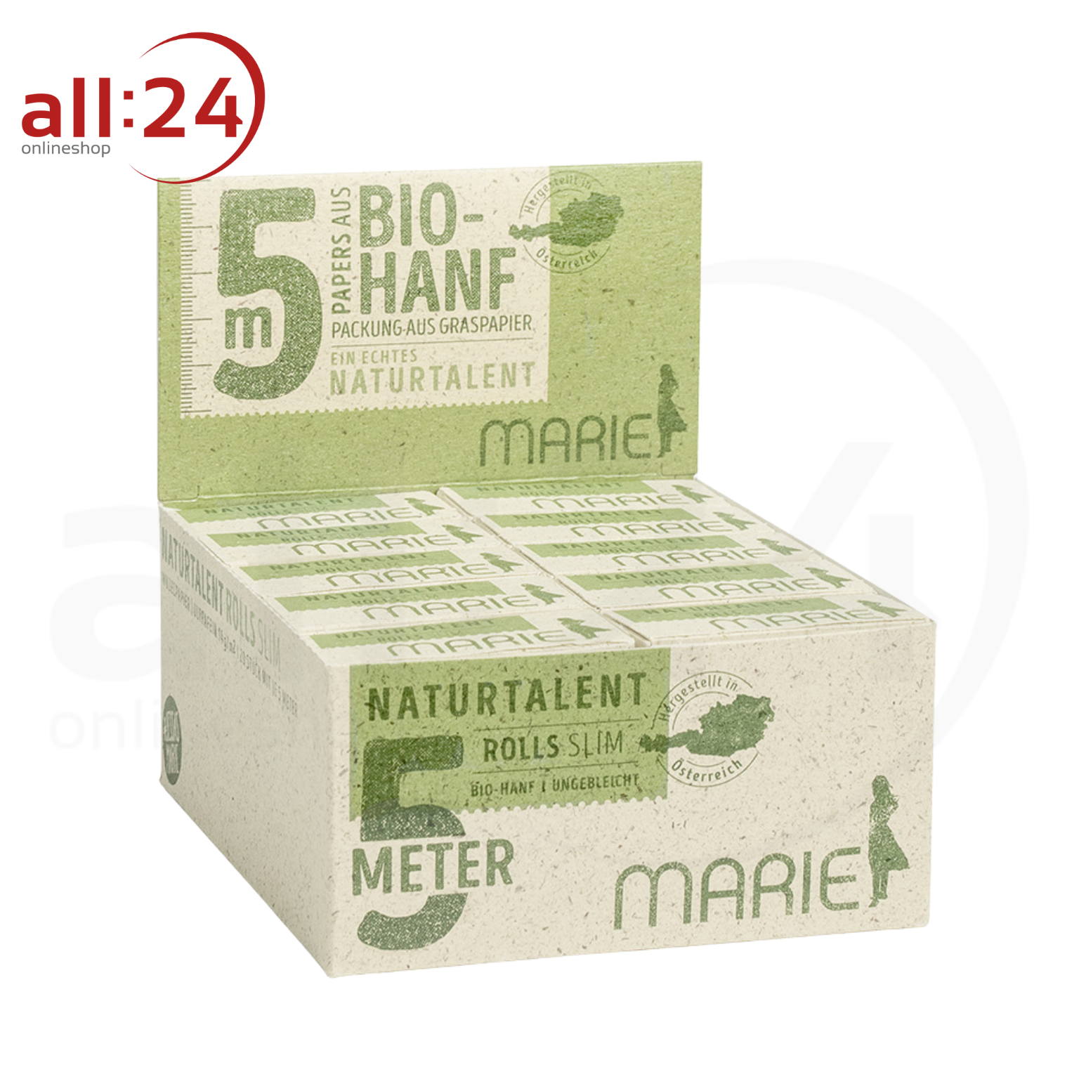 BOX MARIE Naturtalent Rolls Slim 20er Pack à 5 Meter 