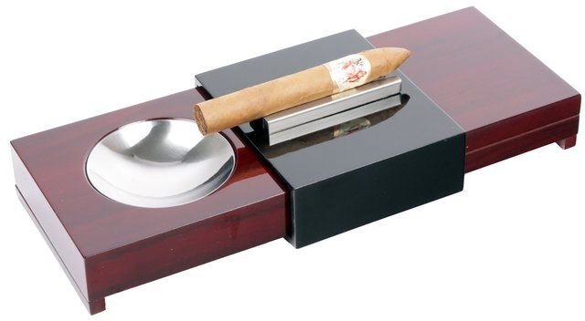 Humidor-Ascher Kombination Rosewood schwarz 