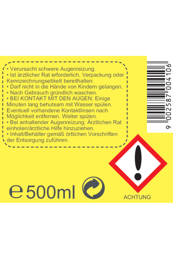 Walde Fino Zitrone - Geschirrspühlmittel und Universalreiniger, 500ml 