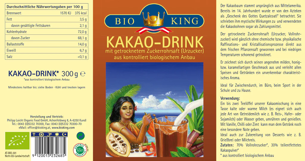 BioKing Bio Kakao-Drink, 300g-600g 300g