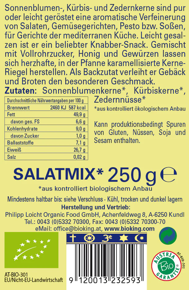 BioKing Bio Salatmix, 250g 