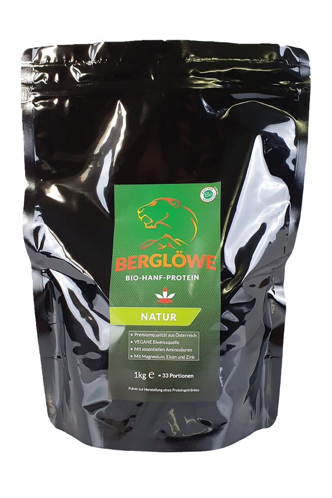 Berglöwe Bio Hanfprotein Natur Vegan, 400g-1kg 