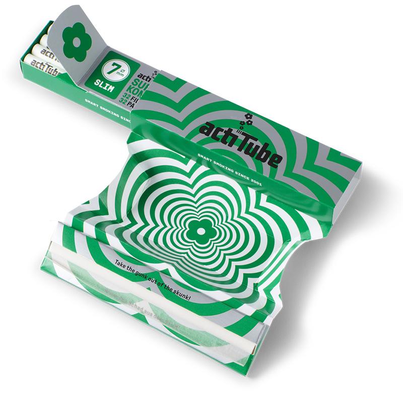 ActiTube Superkombo Slim Paper und Aktivkohlefilter 
