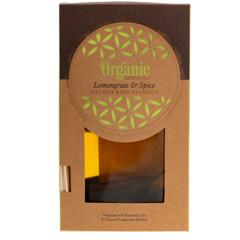 BERK Raumduft Zitronengras und Gewürze Organic Reed Diffuser 