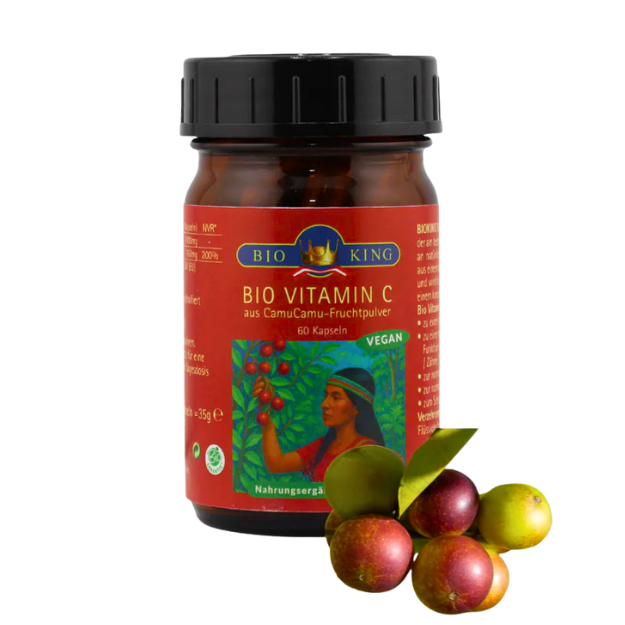 BioKing Natürliches Vitamin C Camucamu 60 Kapseln 