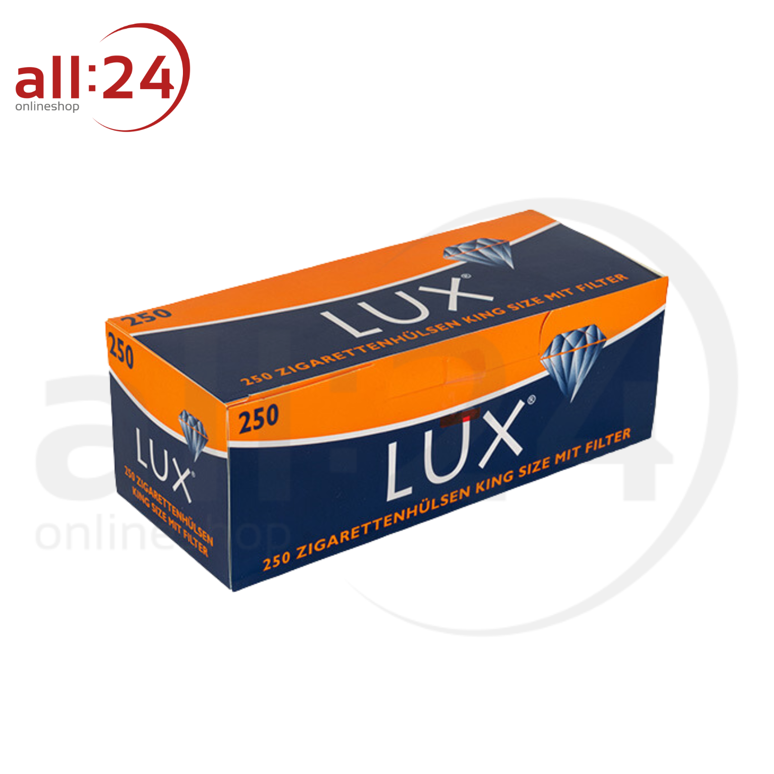 LUX Zigarettenhülsen - Packung mit 250 Stück 