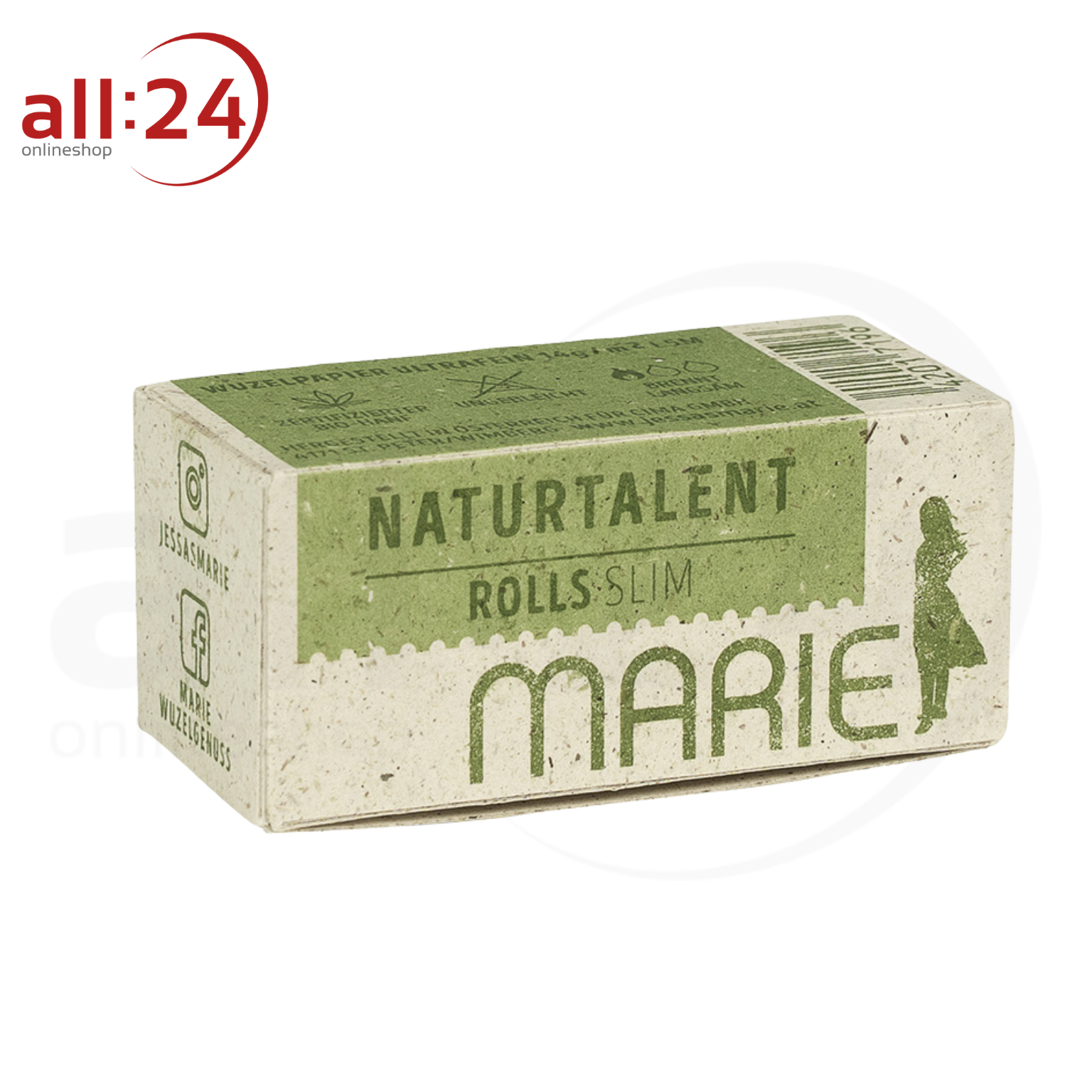 BOX MARIE Naturtalent Rolls Slim 20er Pack à 5 Meter 