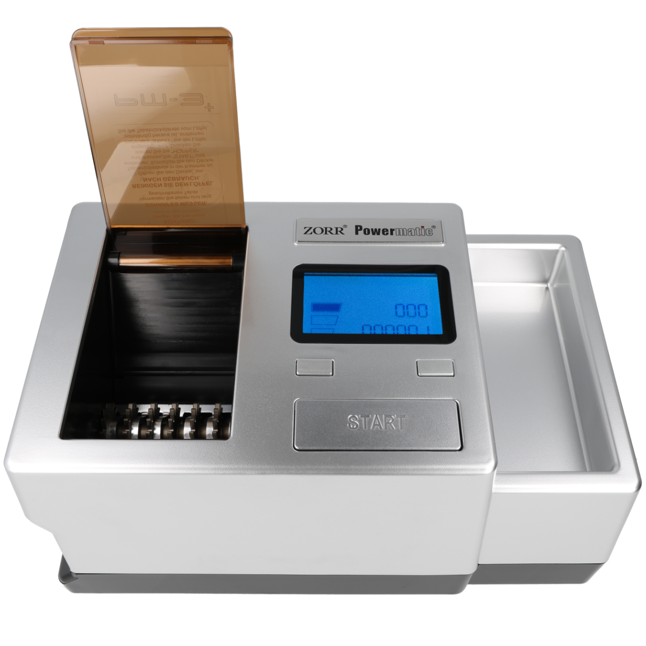 Powermatic 3 + Plus Deluxe Silber elektrische Stopfmaschine 