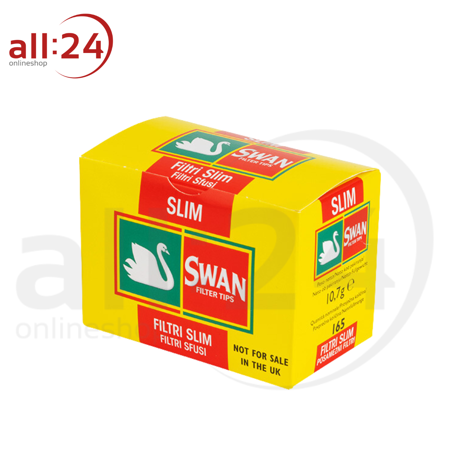 SWAN Slim Line - 12 Schachteln Zigarettenfilter 