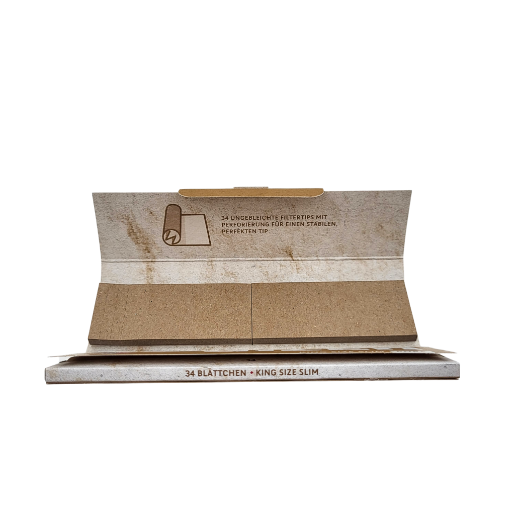 BOX GIZEH Brown Zigarettenpapier KingSize Slim + TIPS 