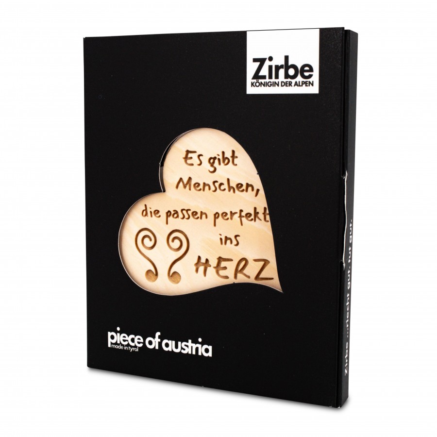 Zirbenherz Mini Gravur Es gibt Menschen die passen ... 