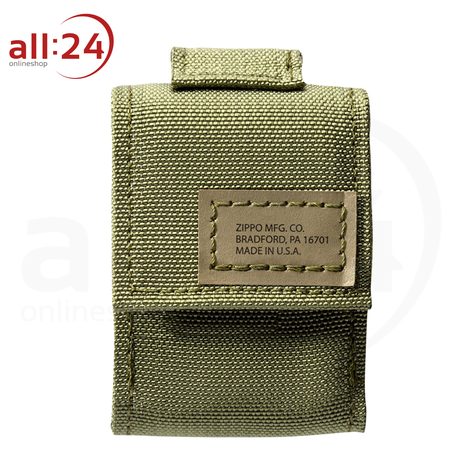 Zippo Tactical Pouch and Black Crackle® Brauner Feuerzeugbeutel mit Original Zippo Geschenkset 