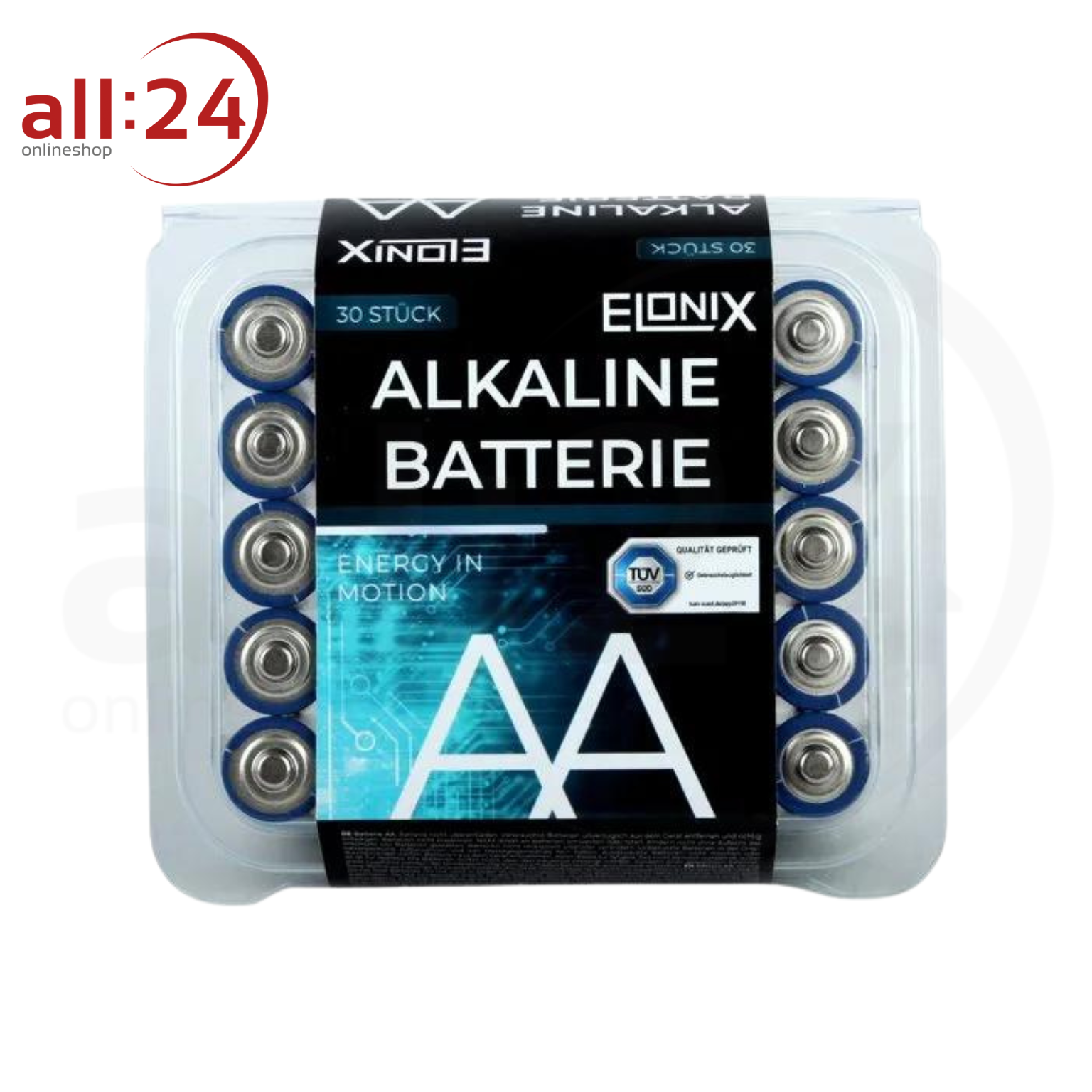ELONIX Alkaline Batterie AAA 30er Packung 