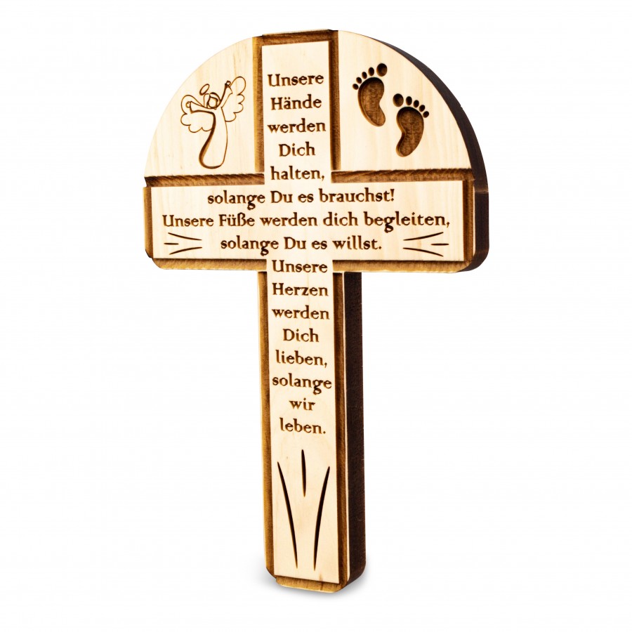 Zirbenkreuz Unsere Hände 