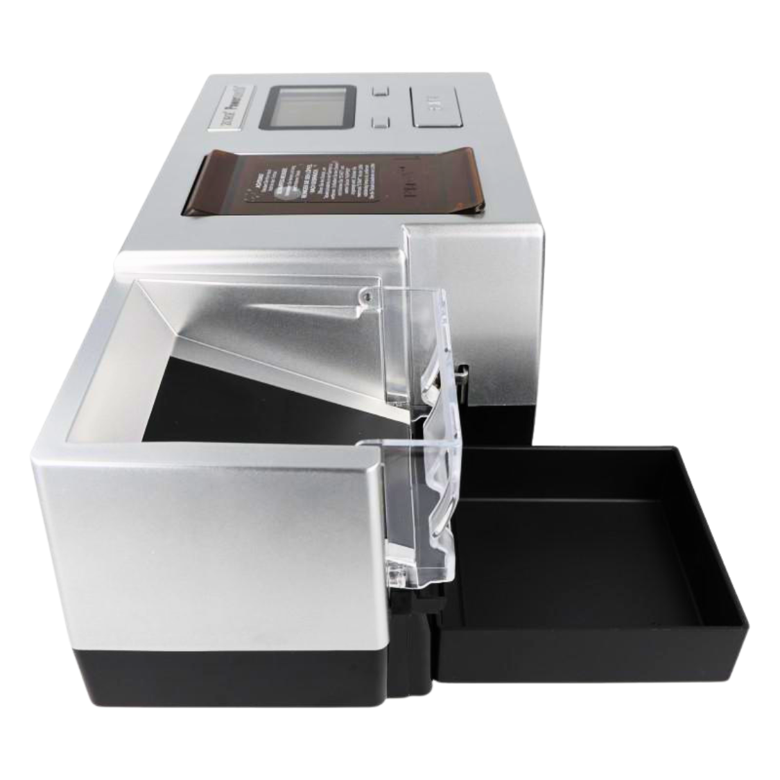 Powermatic 5 + Plus Deluxe Stopfmaschine Silber mit Schredder 