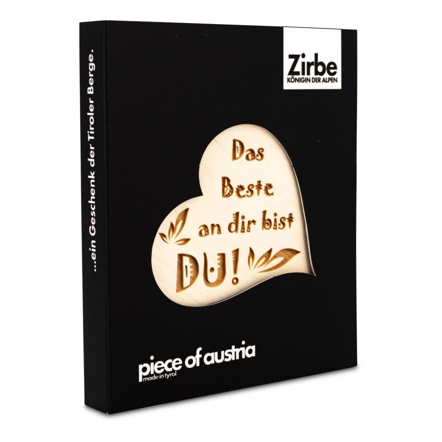 Zirbenherz Mini Das Beste an dir bist du 