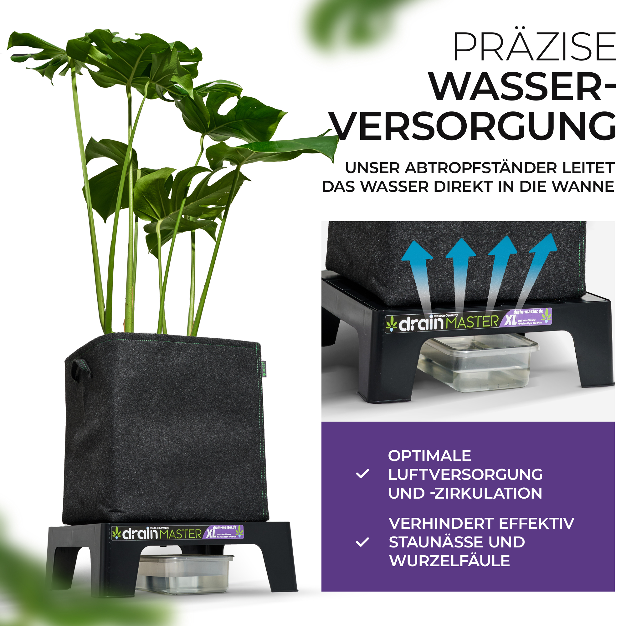 DrainMaster XL Abtropfständer inkl. Wanne 